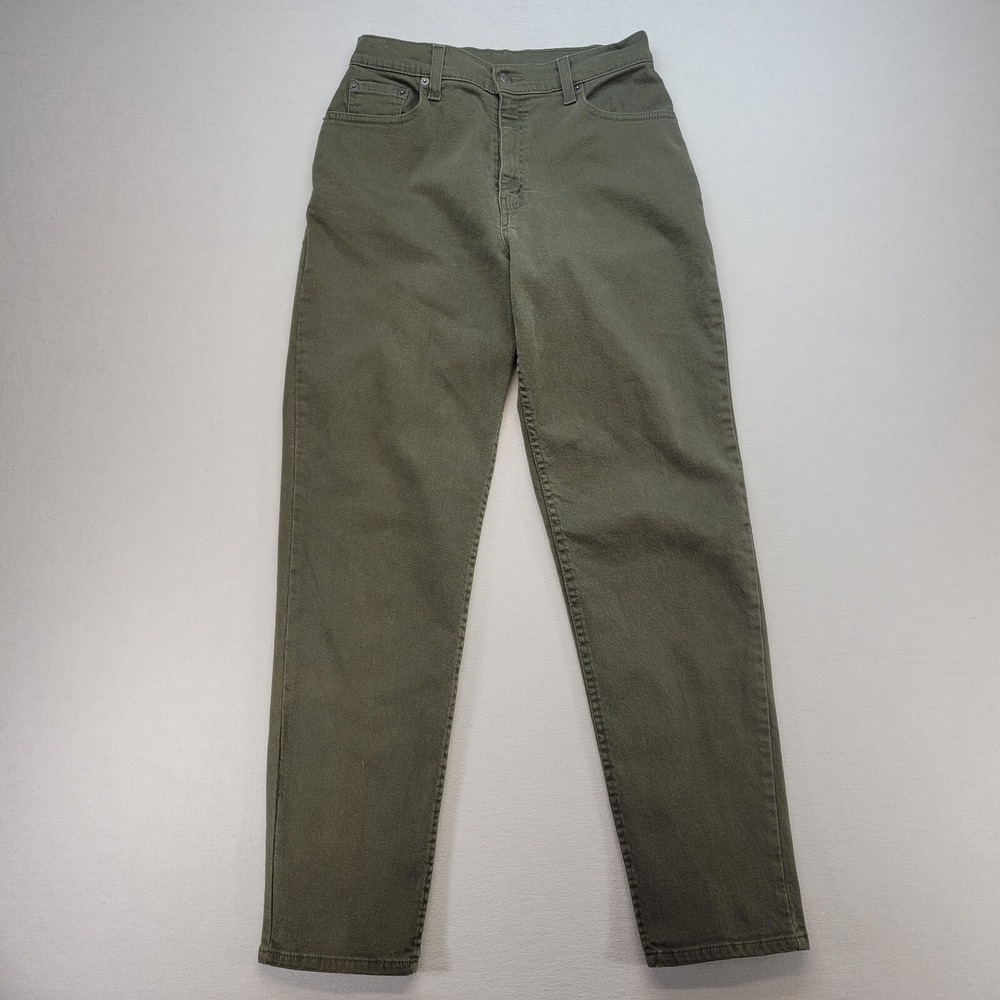 VTG Levis 550 Jeans Womens 10 Green Relaxed Tapered‎ Mid Rise Denim